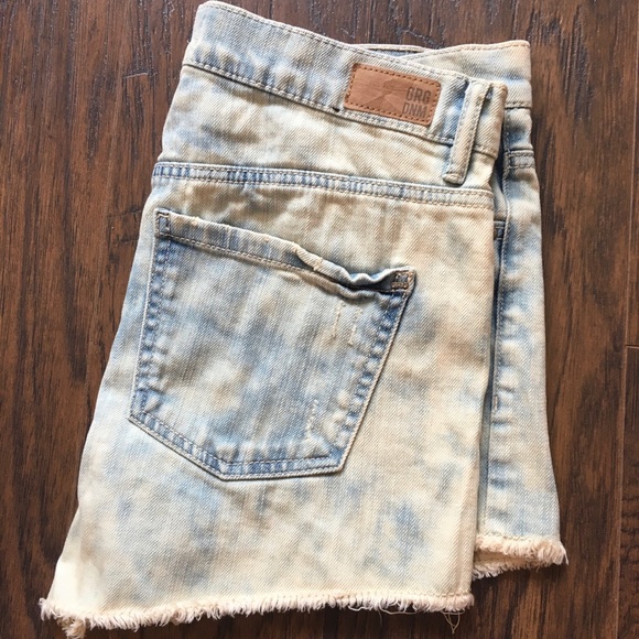 Acid Wash High Waisted Jean Short - Picture 2 of 2